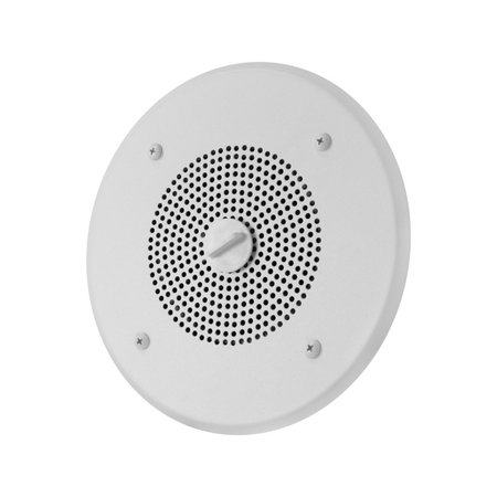 Valcom One-Way, 4 In. Self-Amplified Ceiling Speaker For Voice Or Music V-1010C